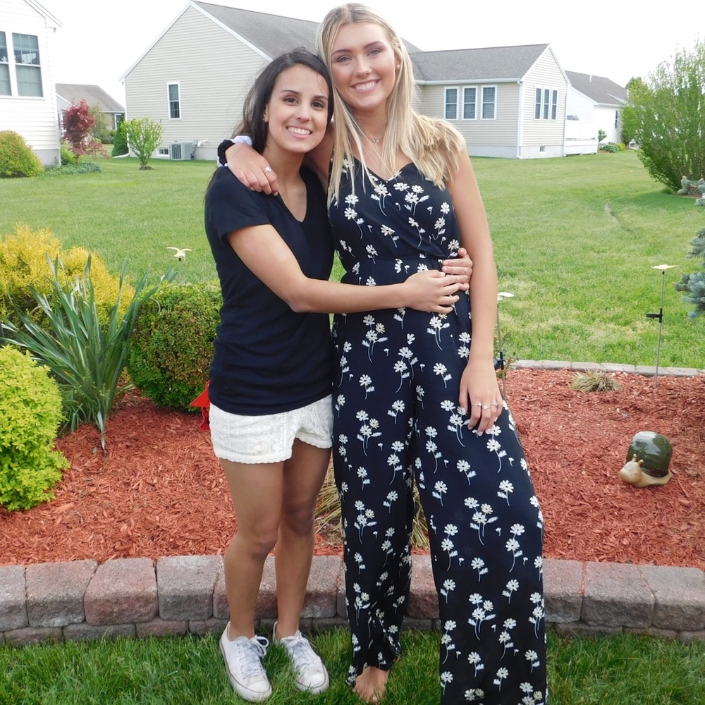 SUPER CUTE BLACK AND FLOWER JUMPSUIT!!